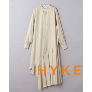 HYKE FD BOSOM シャツワンピース 春ワンピ