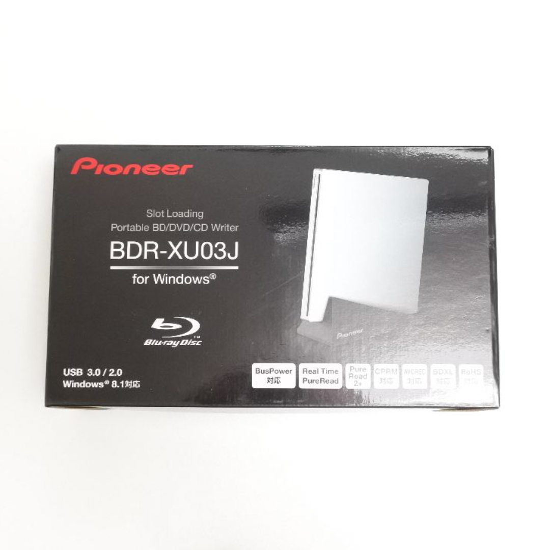 PIONEER - パイオニア　外付けポータブルドライブ　BDR-XU03J