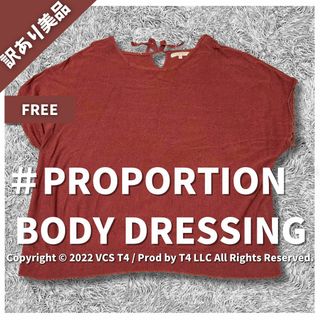 プロポーションボディドレッシング(PROPORTION BODY DRESSING)の【訳あり美品】プロポーションボディドレッシング ニット 半袖 F  ✓4165(ニット/セーター)