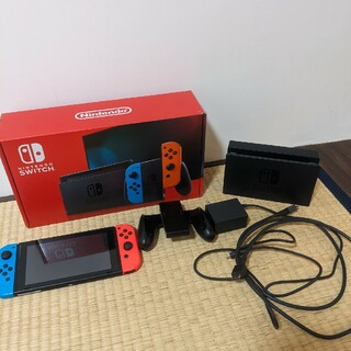 ニンテンドースイッチ(Nintendo Switch)のNintendo Switch JOY-CON(L) ネオンブルー/(R) ネ…(家庭用ゲーム機本体)