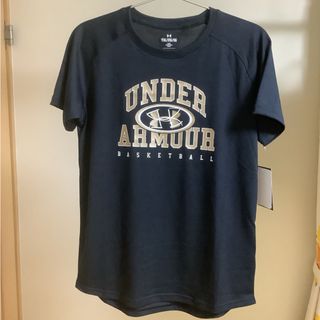 アンダーアーマー(UNDER ARMOUR)の【新品未使用タグ付】アンダーアーマー　Tシャツ　YXL  160cm  ブラック(Tシャツ/カットソー)