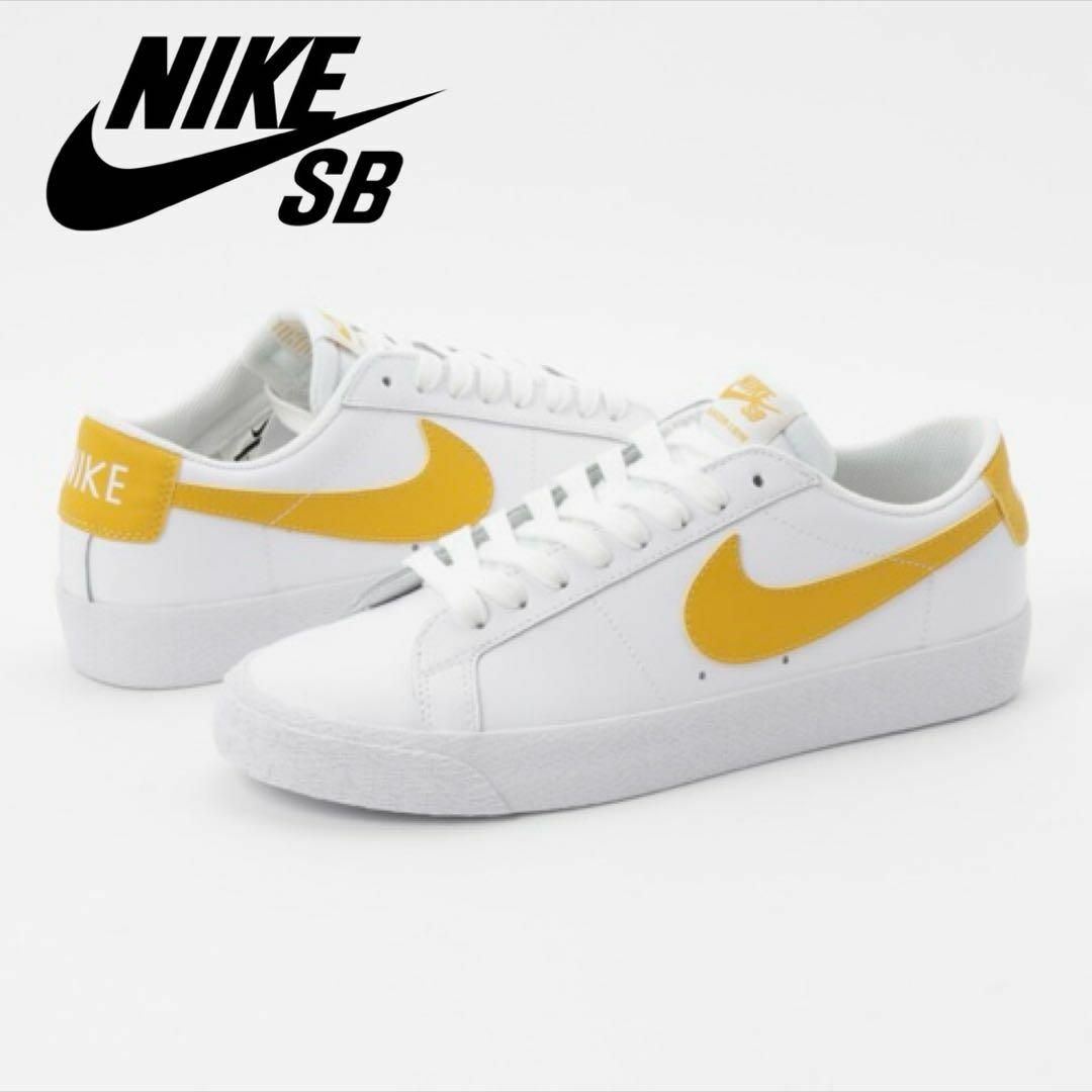 ■ NIKE SB Zoom Blazer Low White Gold 26 メンズの靴/シューズ(スニーカー)の商品写真