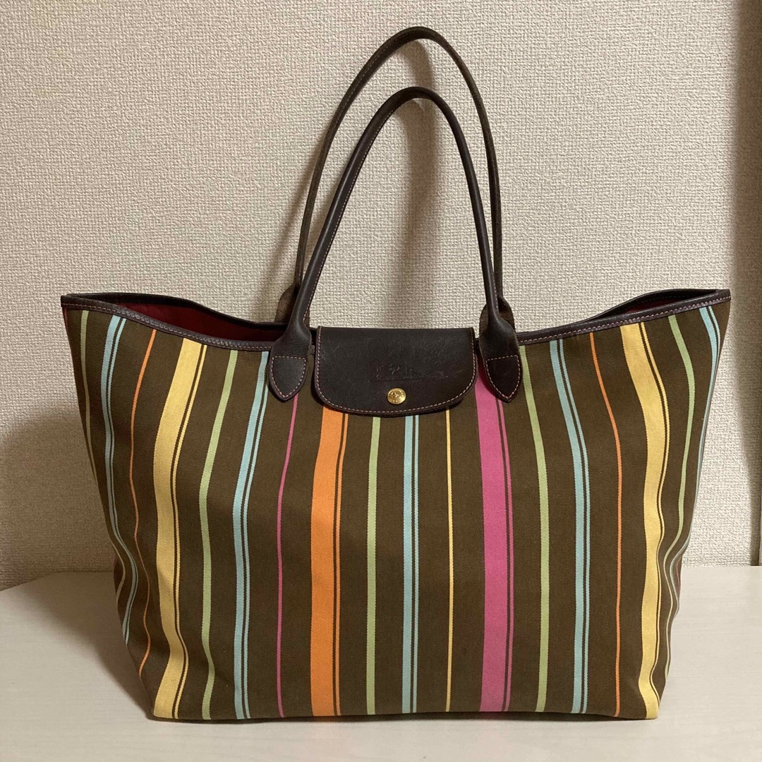 LONGCHAMP(ロンシャン)の【LONCCHAMP】ロンシャン　ストライプトートバッグ　 レディースのバッグ(トートバッグ)の商品写真