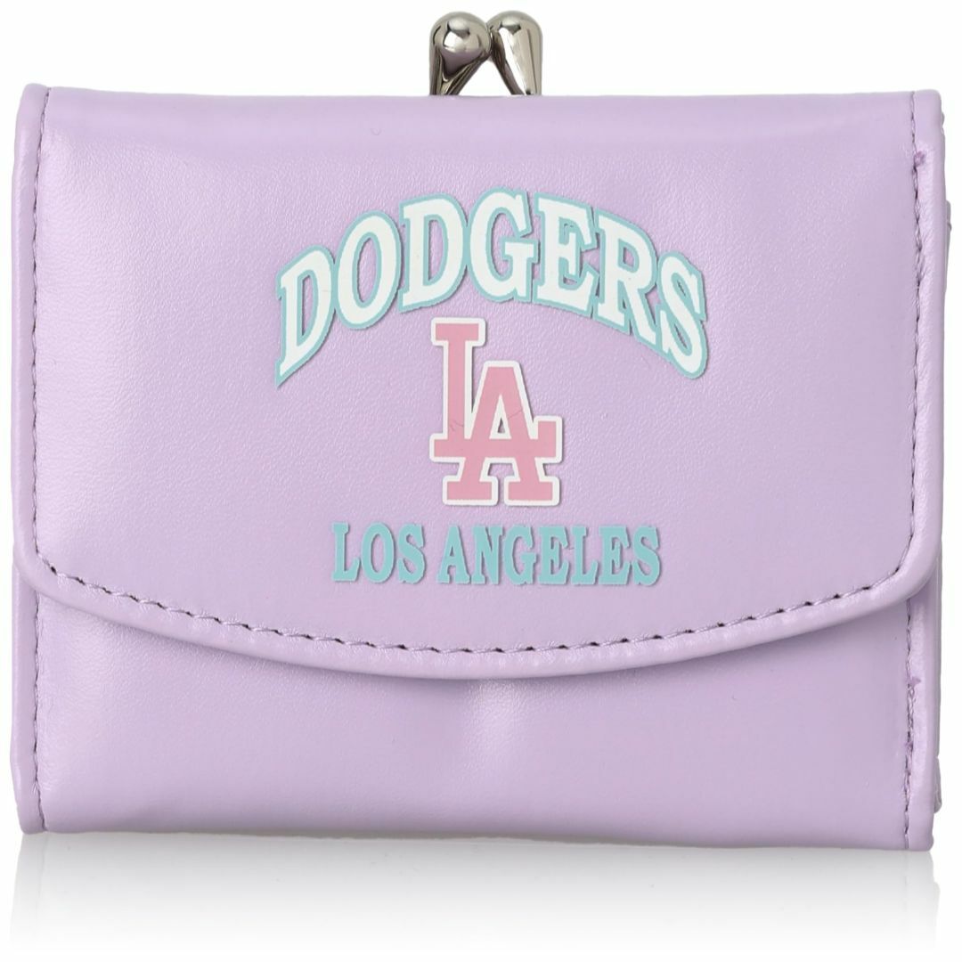 色: ドジャース・パープル08MLB 三つ折り財布 がま口財布 スポーツ/アウトドアの野球(その他)の商品写真