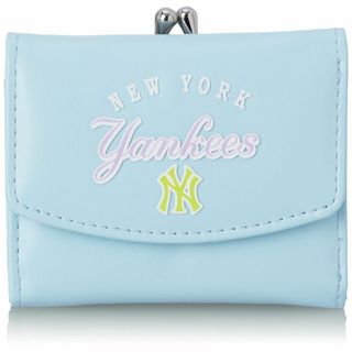 色: ヤンキース・スカイブルー26MLB 三つ折り財布 がま口財布(その他)