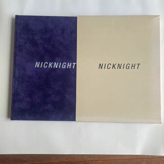 NICKNIGHTニックナイト写真集　1994年初版 ベロア表装 ヨウジヤマモト(洋書)