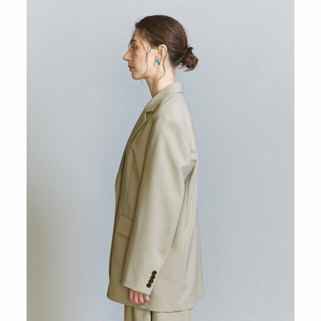 BEAUTY&YOUTH UNITED ARROWS(ビューティアンドユースユナイテッドアローズ)の【BEIGE】【S】シングル ビッグ ジャケット レディースのジャケット/アウター(テーラードジャケット)の商品写真