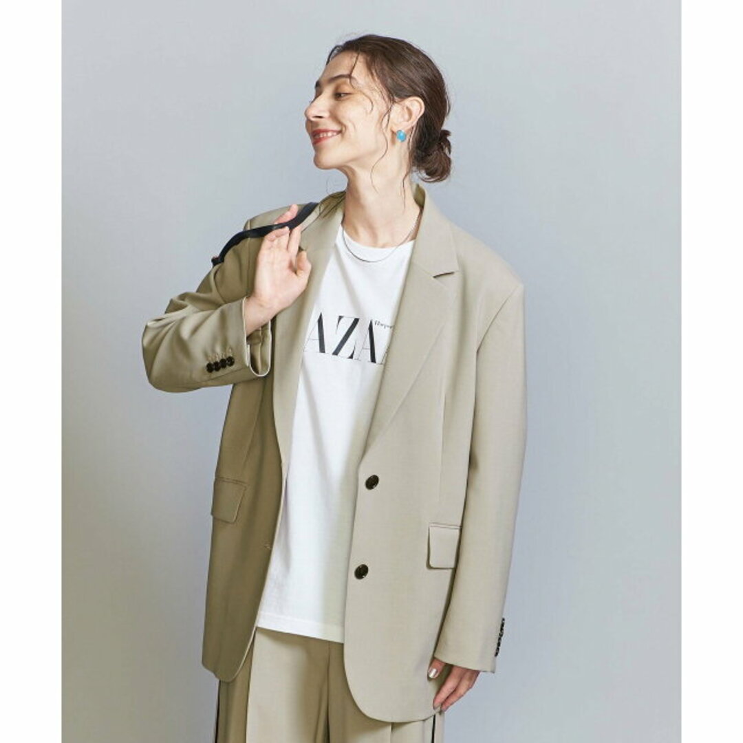 BEAUTY&YOUTH UNITED ARROWS(ビューティアンドユースユナイテッドアローズ)の【BEIGE】【S】シングル ビッグ ジャケット レディースのジャケット/アウター(テーラードジャケット)の商品写真