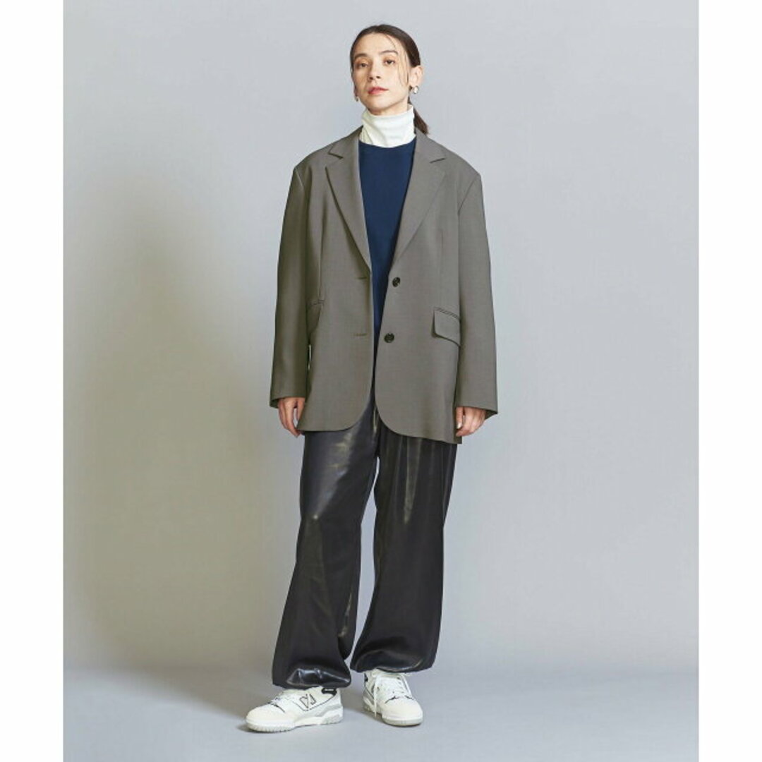 BEAUTY&YOUTH UNITED ARROWS(ビューティアンドユースユナイテッドアローズ)の【DK.GRAY】【M】シングル ビッグ ジャケット レディースのジャケット/アウター(テーラードジャケット)の商品写真