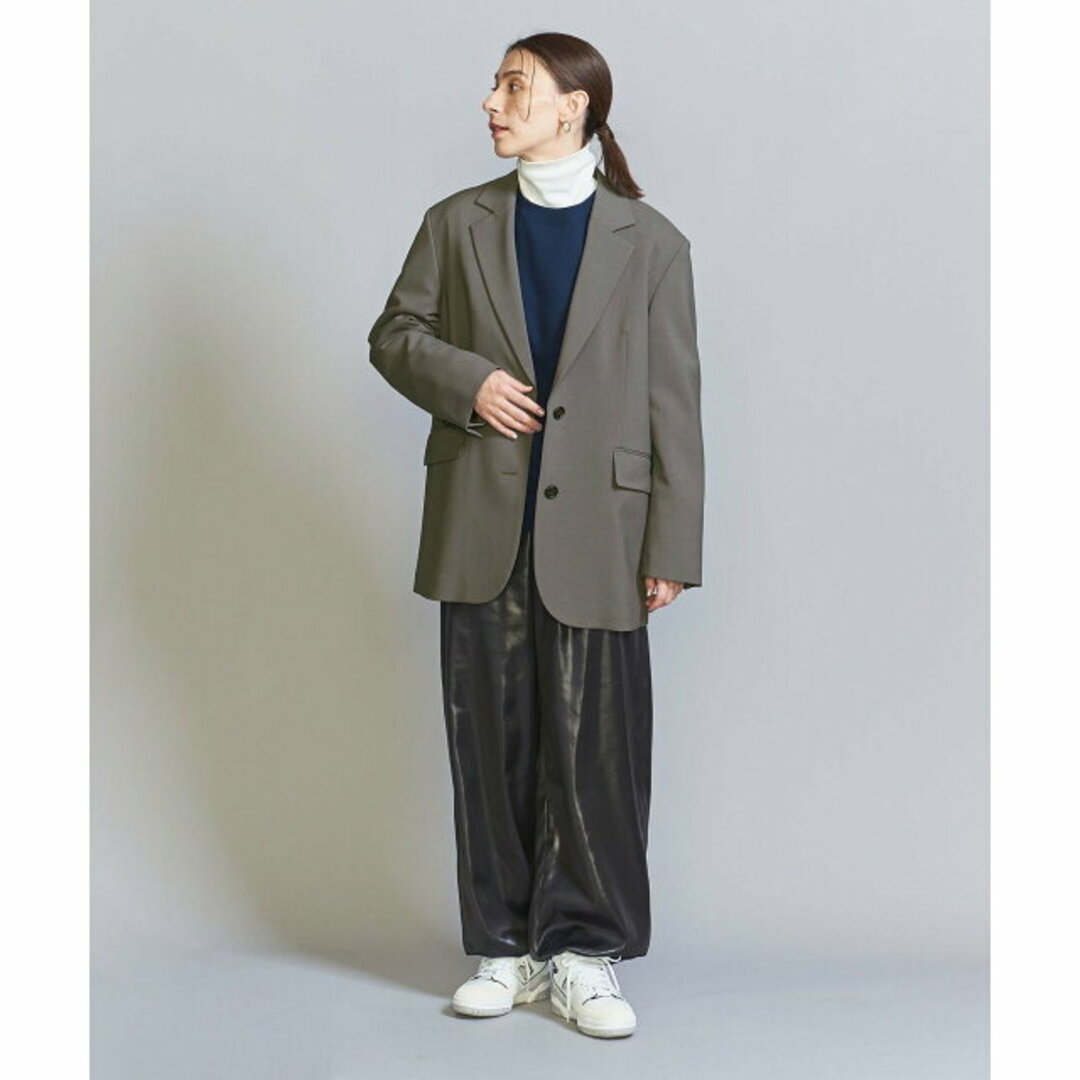 BEAUTY&YOUTH UNITED ARROWS(ビューティアンドユースユナイテッドアローズ)の【DK.GRAY】シングル ビッグ ジャケット レディースのジャケット/アウター(テーラードジャケット)の商品写真