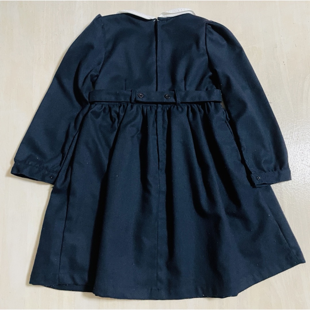 袖長め ワンピース 110 キッズ/ベビー/マタニティのキッズ服女の子用(90cm~)(ワンピース)の商品写真