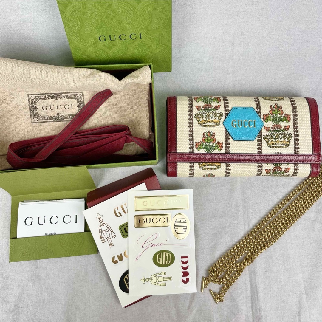 レア! グッチ 100周年 GUCCI 100 チェーンウォレット レア! グッチ 100周年 GUCCI 100 チェーンウォレット