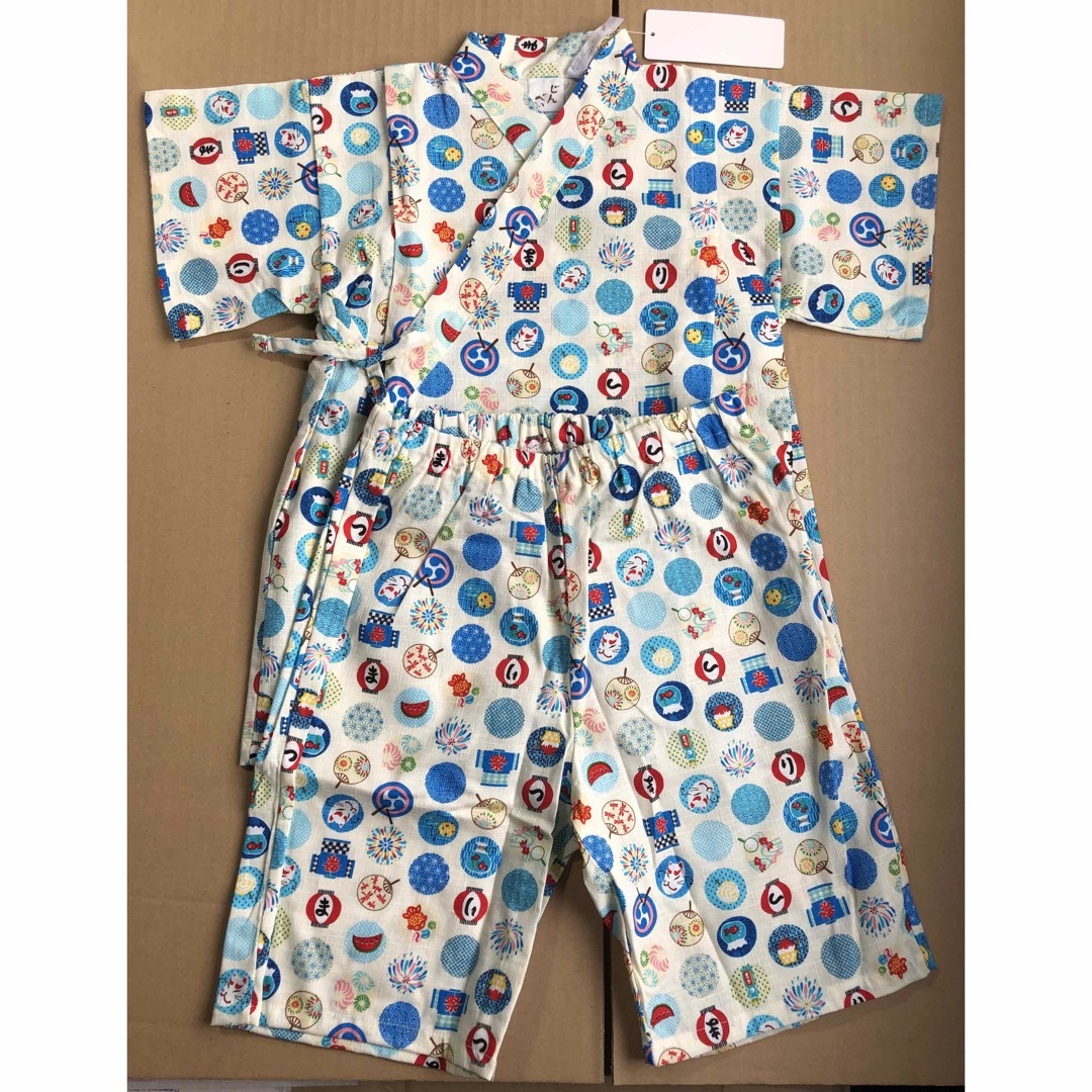 日本製和柄甚平　１１０cm キッズ/ベビー/マタニティのキッズ服男の子用(90cm~)(甚平/浴衣)の商品写真