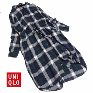 UNIQLO - ◆UNIQLO/ユニクロ◆ レディースL　シャツワンピース