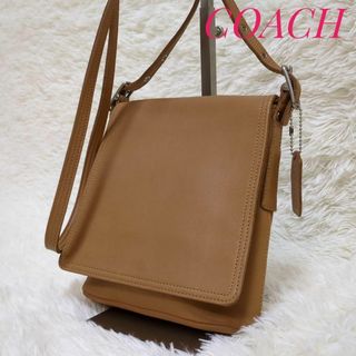 コーチ(COACH)の✨状態良好✨　オールドコーチ　レザー　ミニショルダーバッグ　サコッシュ　ベージュ(ショルダーバッグ)