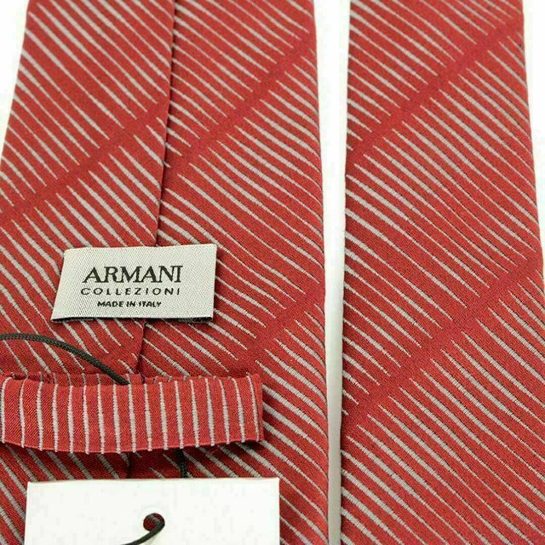 ARMANI COLLEZIONI(アルマーニ コレツィオーニ)の【全額返金保証・送料無料】アルマーニのネクタイ・正規品・新品同様・チェック調 メンズのファッション小物(ネクタイ)の商品写真