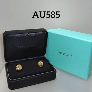 ティファニー(Tiffany & Co.)のTIFFANY ティファニー AU585  サマセット ピアス メッシュ(ピアス)