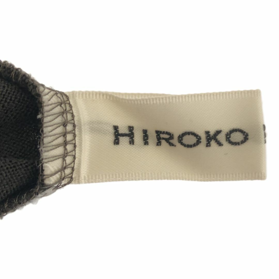 HIROKO KOSHINO(ヒロココシノ)のHIROKO KOSHINO ヒロココシノ トップス カットソー Uネック レディースのトップス(カットソー(長袖/七分))の商品写真