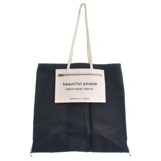 ビューティフルピープル(beautiful people)のbeautiful people ビューティフルピープル トートバッグ - 黒 【古着】【中古】(トートバッグ)