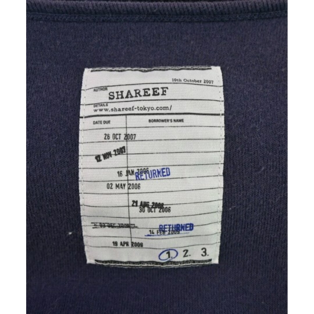 SHAREEF(シャリーフ)のSHAREEF シャリーフ Tシャツ・カットソー 1(S位) 紺 【古着】【中古】 メンズのトップス(Tシャツ/カットソー(半袖/袖なし))の商品写真