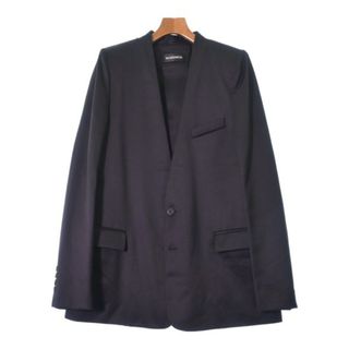 アンドゥムルメステール(Ann Demeulemeester)のANN DEMEULEMEESTER カジュアルジャケット 48(L位) 黒 【古着】【中古】(テーラードジャケット)