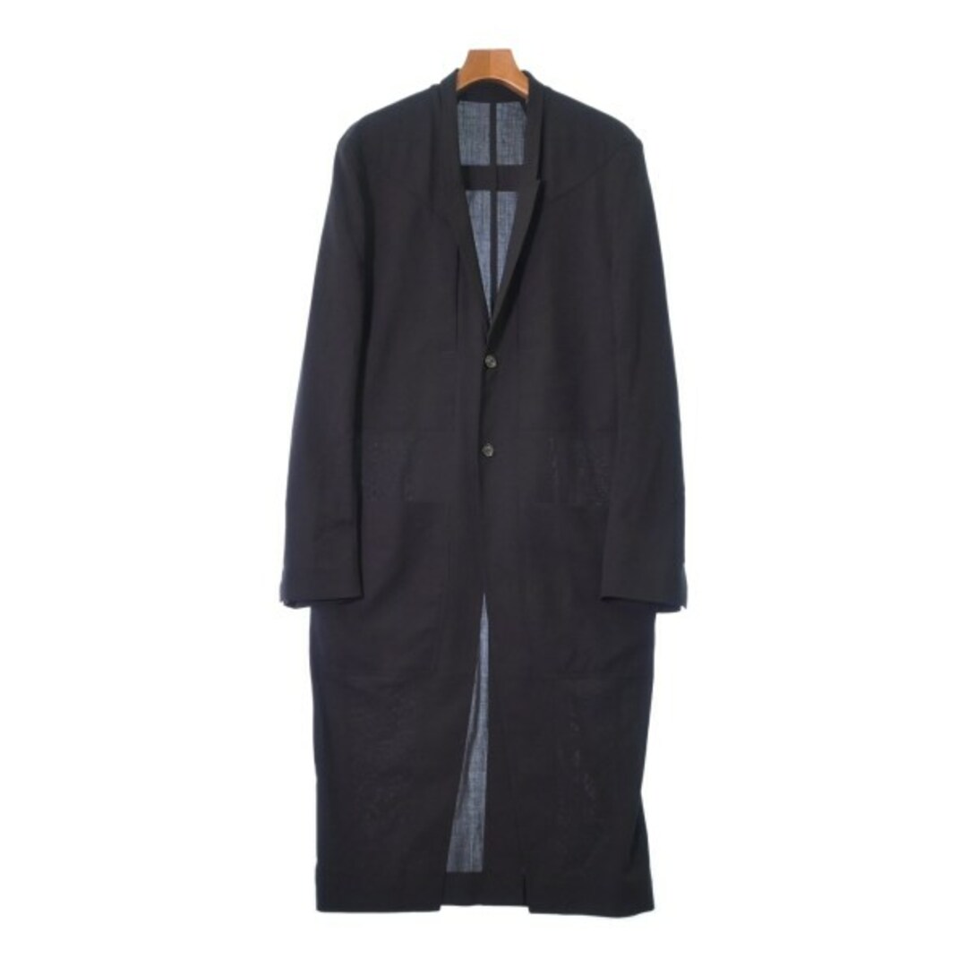 Rick Owens リックオウエンス コート 50(XL位) 黒 【古着 Rick Owens リックオウエンス コート 50(XL位) 黒 【古着