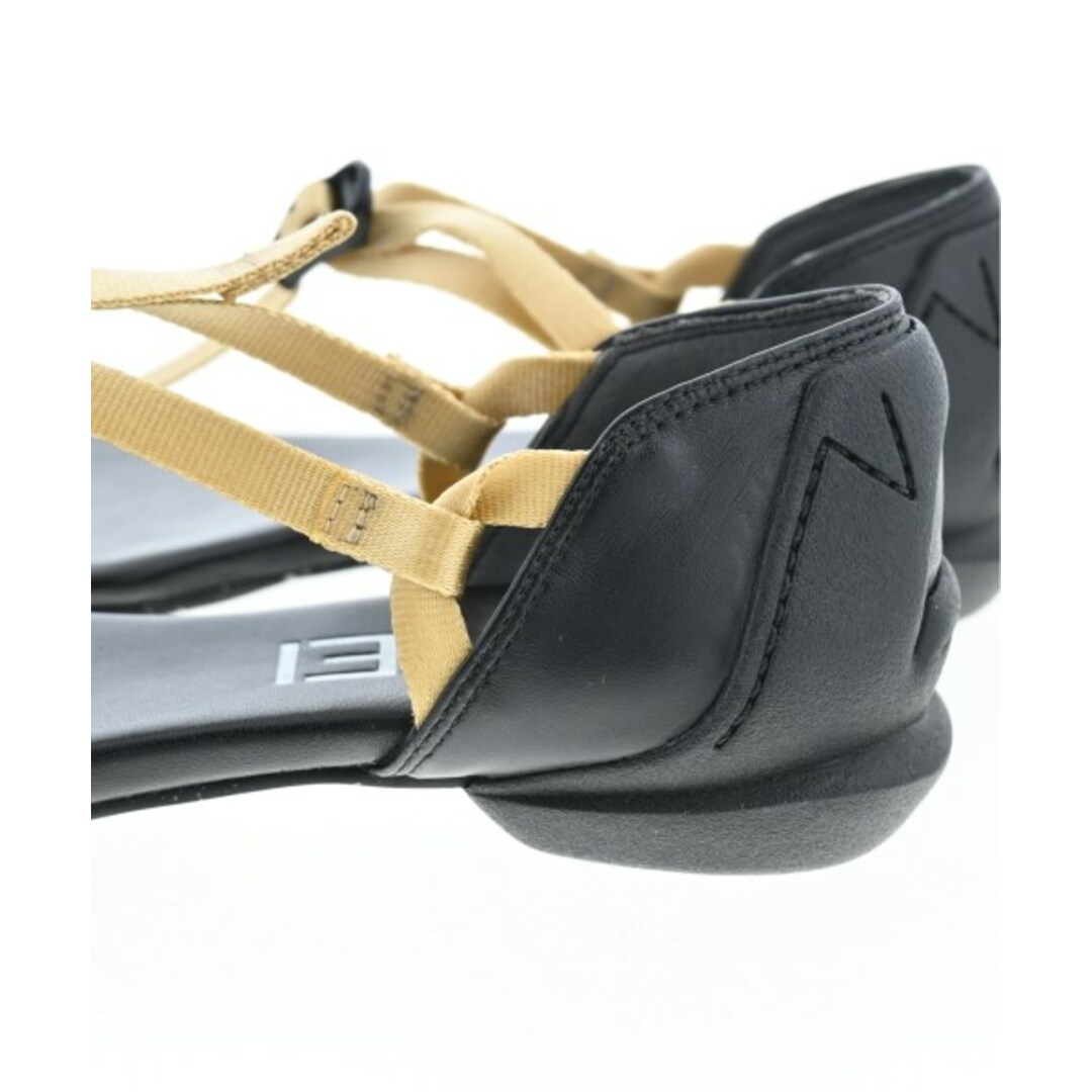 その他 ソノタ サンダル EU37(23.5cm位) 黒xゴールド 【古着】【中古】 レディースの靴/シューズ(サンダル)の商品写真