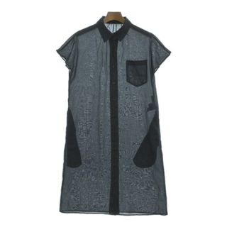 MARGARET HOWELL - MARGARET HOWELL シャツワンピース 1(S位) 紺 【古着】【中古】