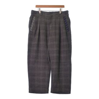 Y's for men パンツ（その他） 2(M位) ベージュx黒(チェック) 【古着】【中古】(その他)