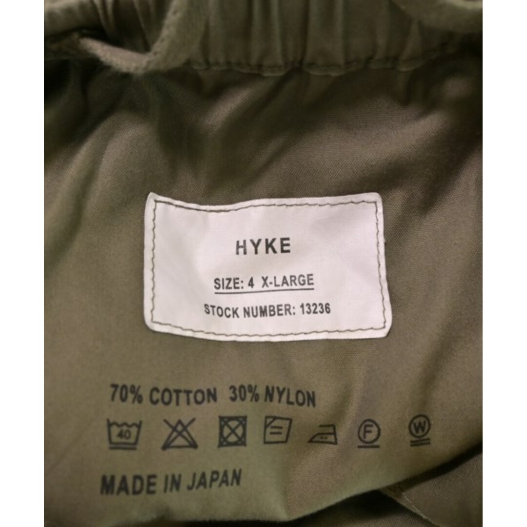 HYKE(ハイク)のHYKE ハイク カーゴパンツ 4(XL位) カーキ 【古着】【中古】 メンズのパンツ(ワークパンツ/カーゴパンツ)の商品写真