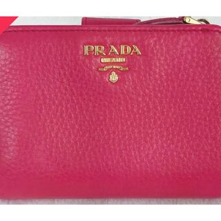 プラダ(PRADA)のプラダ　二つ折り財布ピンク(財布)