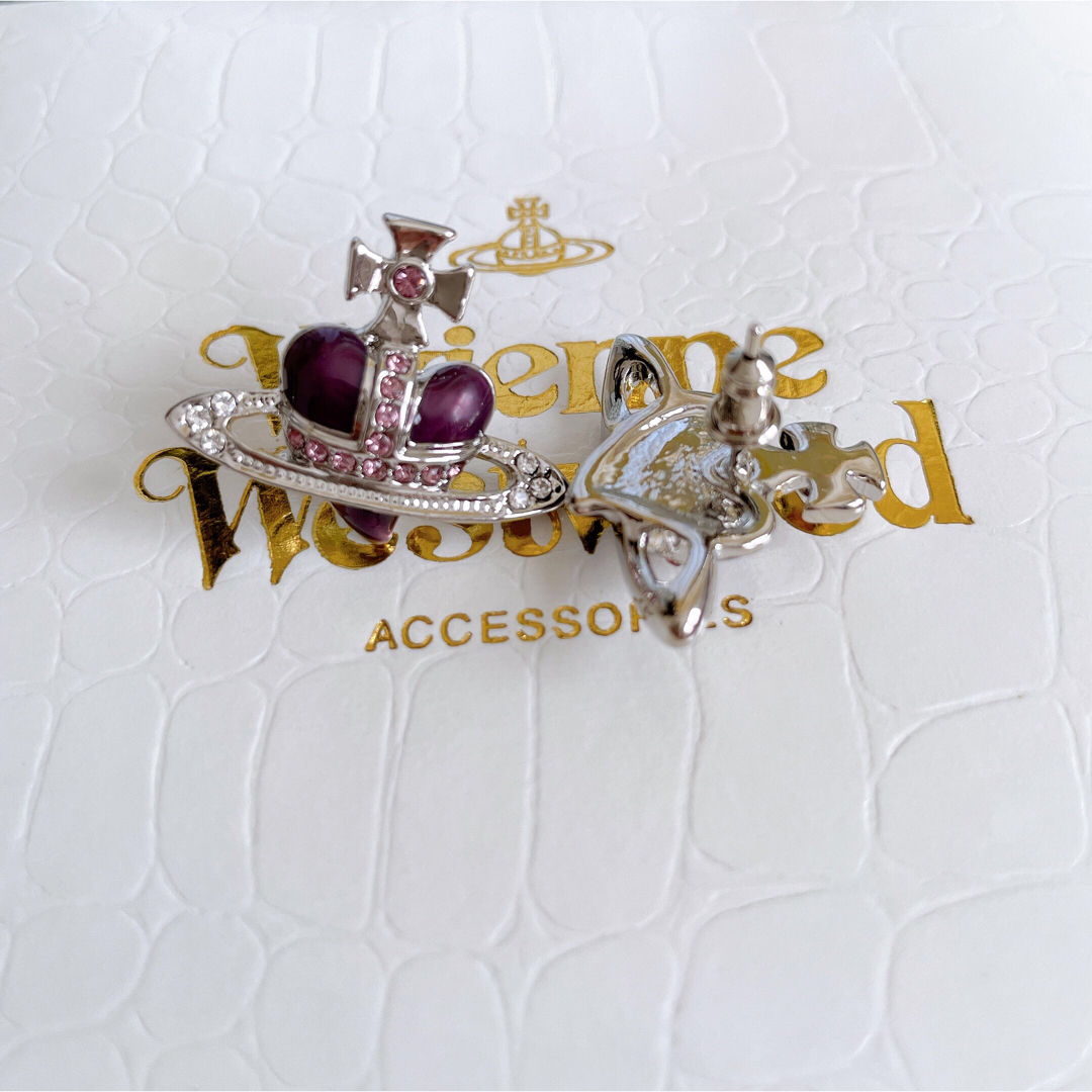 Vivienne Westwood(ヴィヴィアンウエストウッド)のヴィヴィアン ディアマンテ ハート ピアス レディースのアクセサリー(ピアス)の商品写真