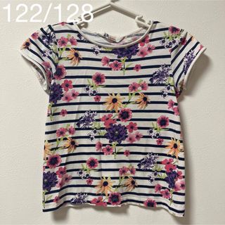 エイチアンドエム(H&M)の120 130 エイチアンドエム　花柄半袖Tシャツ(Tシャツ/カットソー)