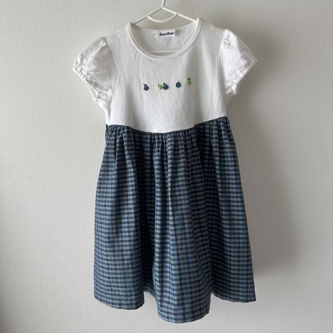 familiar(ファミリア)の【美品】familiar ワンピース サイズ110cm キッズ/ベビー/マタニティのキッズ服女の子用(90cm~)(ワンピース)の商品写真