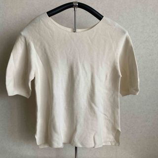 ユニクロ(UNIQLO)のUNIQLO レディース　半袖トップス　ベージュ　S(Tシャツ(半袖/袖なし))