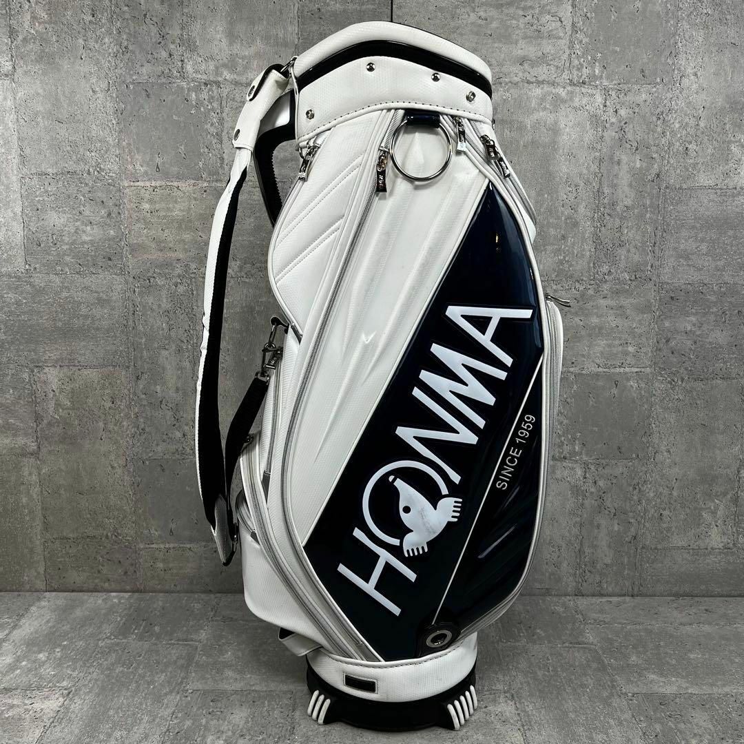 本間ゴルフ(ホンマゴルフ)の本間ゴルフキャディバッグ カート式　5分割　フード付き スポーツ/アウトドアのゴルフ(バッグ)の商品写真