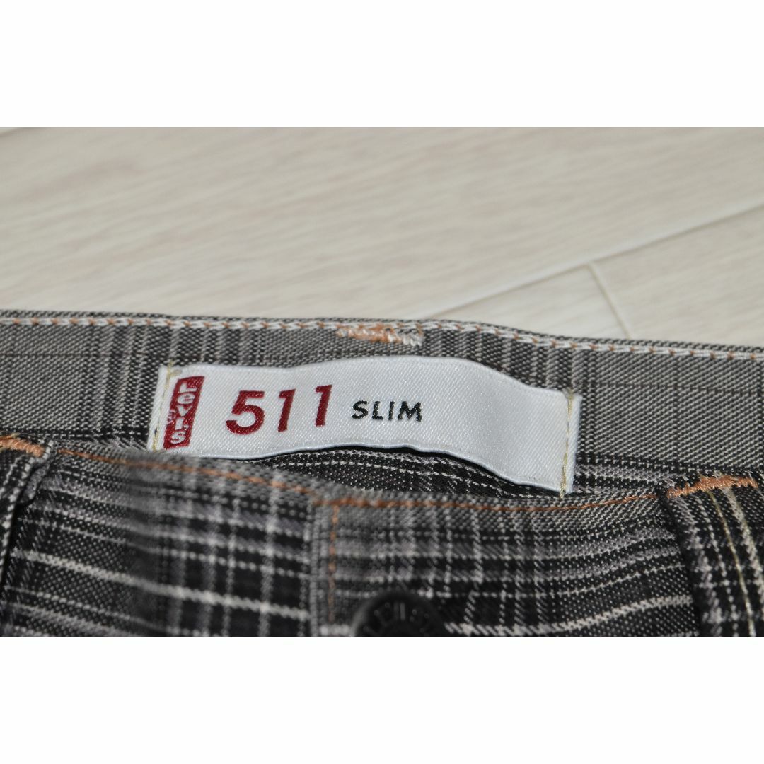 Levi's(リーバイス)の美品 LEVI'S 511 スリム チェック クロップド　W32　L21 メンズのパンツ(その他)の商品写真