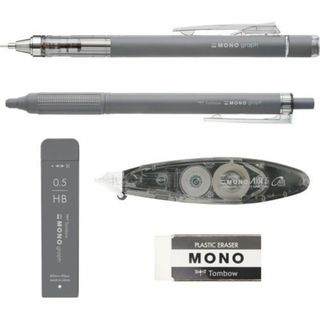 トンボ鉛筆 MONO 文房具セット グレースケール ダ 消 541DAZ 237(その他)