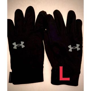 アンダーアーマー(UNDER ARMOUR)のアンダーアーマー　UA ストーム　ライナー　グローブ　手袋　ブラック　黒　L(手袋)