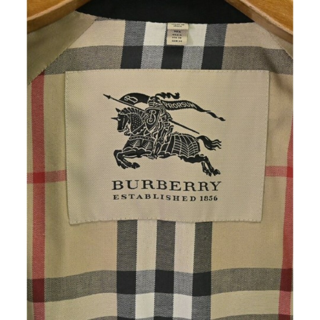 BURBERRY(バーバリー)のBURBERRY バーバリー トレンチコート 34(XS位) 黒 【古着】【中古】 レディースのジャケット/アウター(トレンチコート)の商品写真