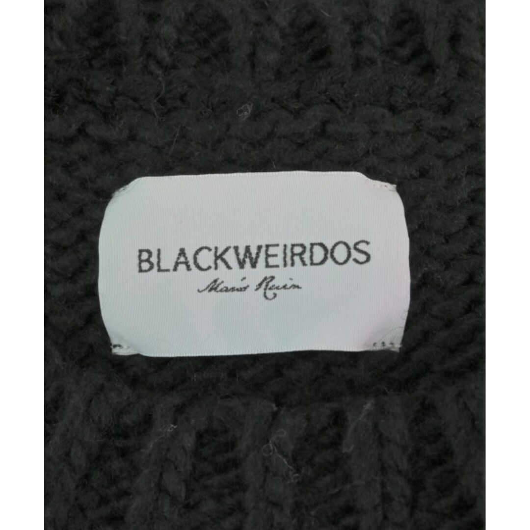 BlackWeirdos ブラックウィドー ニット・セーター L 黒x白 【古着】【中古】 メンズのトップス(ニット/セーター)の商品写真