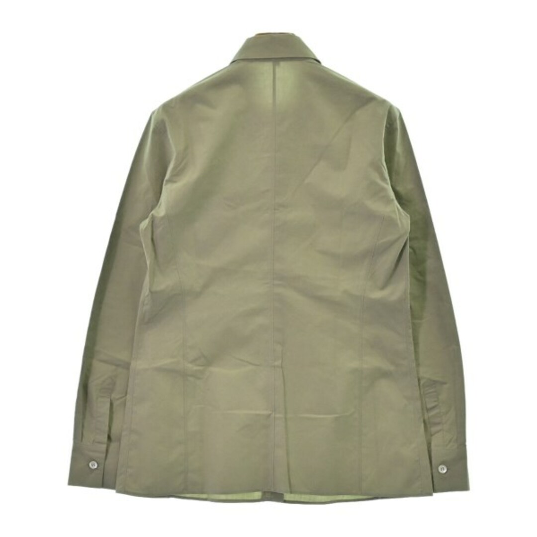 Jil Sander(ジルサンダー)のJIL SANDER ジルサンダー カジュアルシャツ 36(S位) 緑 【古着】【中古】 レディースのトップス(シャツ/ブラウス(長袖/七分))の商品写真