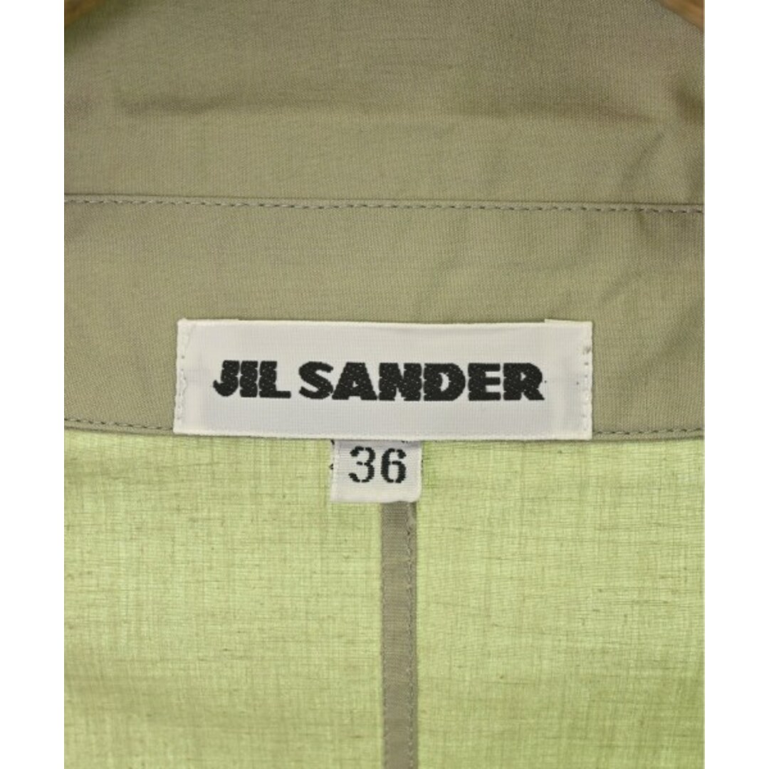 Jil Sander(ジルサンダー)のJIL SANDER ジルサンダー カジュアルシャツ 36(S位) 緑 【古着】【中古】 レディースのトップス(シャツ/ブラウス(長袖/七分))の商品写真