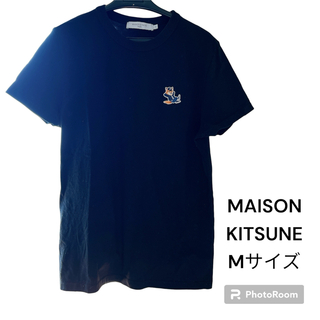 メゾンキツネ(MAISON KITSUNE')のMAISON KITSUNE メゾンキツネ Tシャツ ロゴT ブラック 正規品(Tシャツ(半袖/袖なし))