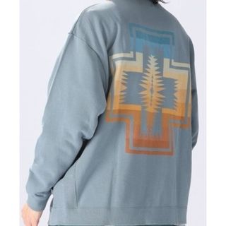 ペンドルトン(PENDLETON)のPENDLETON/ペンドルトン 別注バックプリントカーディガン ブルー M(カーディガン)