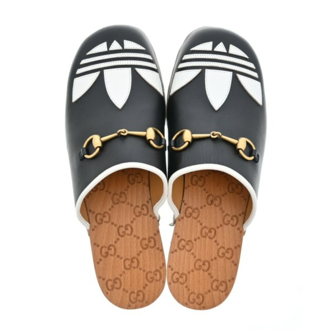 GUCCI - GUCCI グッチ サンダル UK8(26.5cm位) 黒x白 【古着 GUCCI - GUCCI グッチ サンダル UK8(26.5cm位) 黒x白 【古着