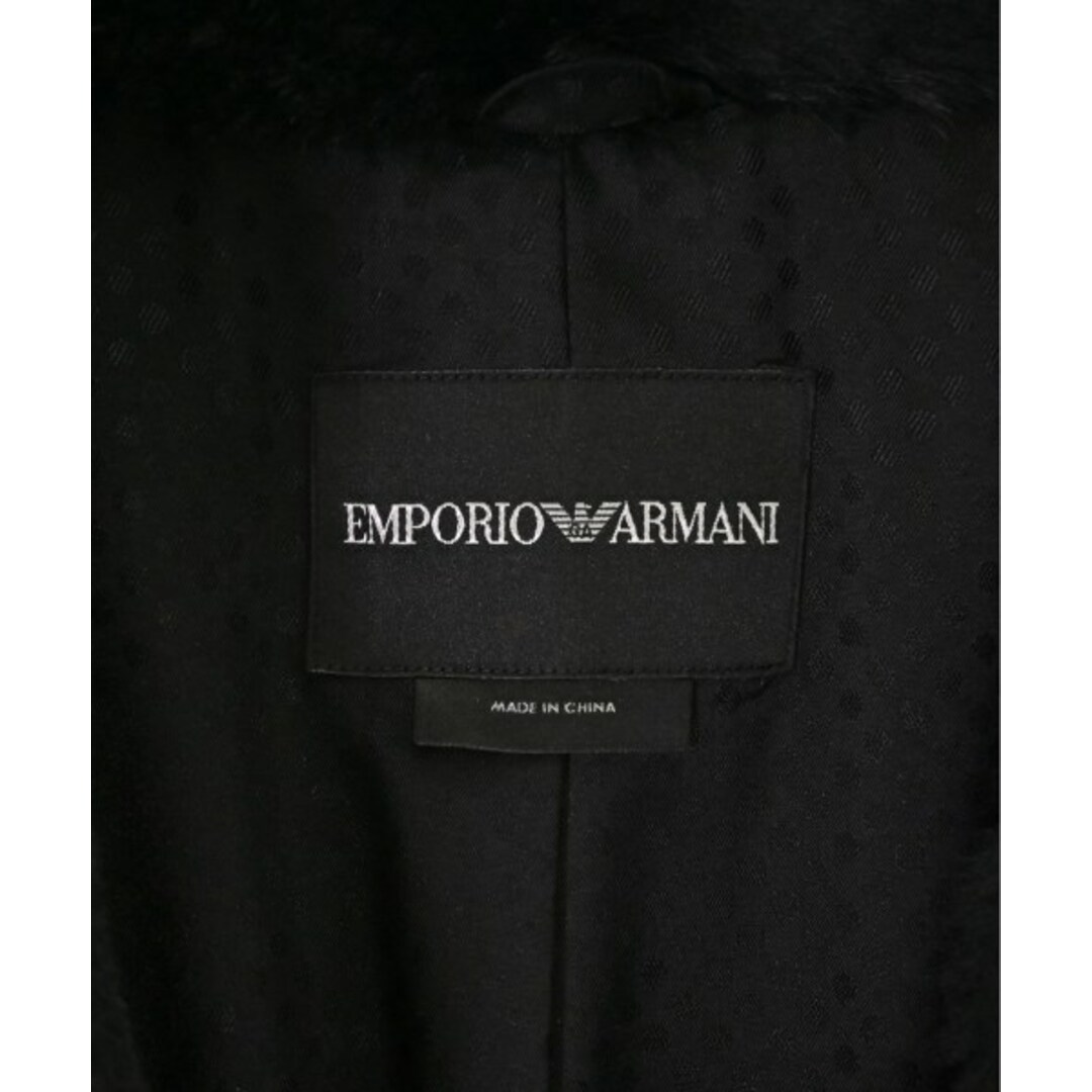 Emporio Armani(エンポリオアルマーニ)のEMPORIO ARMANI コート（その他） 46(XL位) 黒 【古着】【中古】 レディースのジャケット/アウター(その他)の商品写真