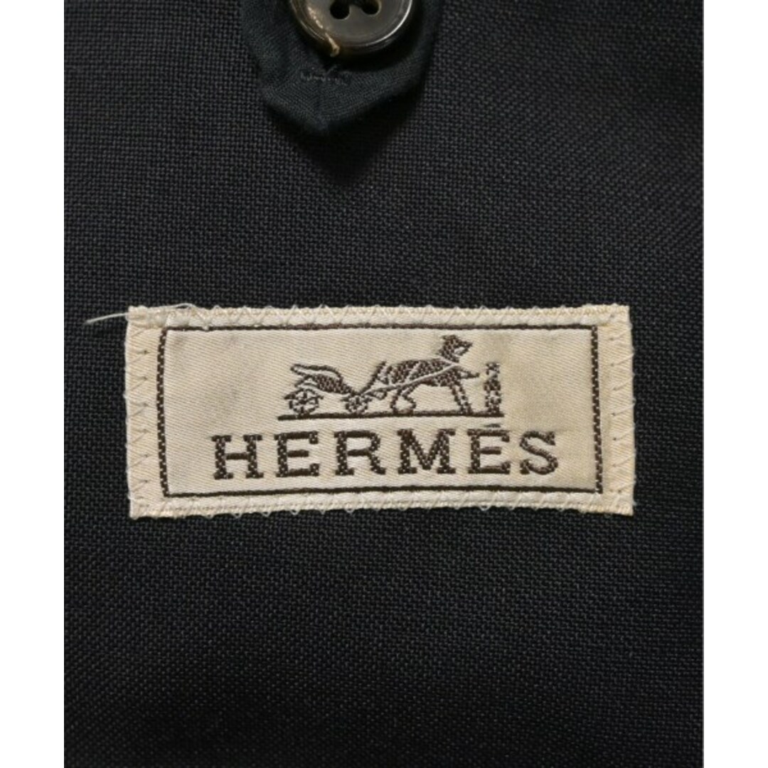Hermes(エルメス)のHERMES エルメス テーラードジャケット 54(XXL位) 濃紺 【古着】【中古】 メンズのジャケット/アウター(テーラードジャケット)の商品写真