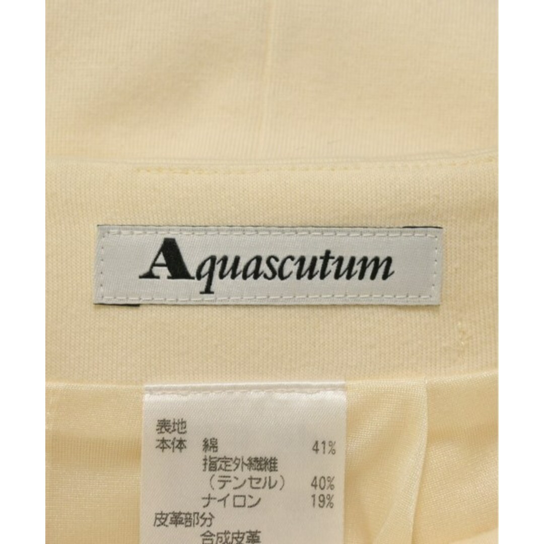 AQUA SCUTUM(アクアスキュータム)のAQUASCUTUM アクアスキュータム ひざ丈スカート S アイボリー 【古着】【中古】 レディースのスカート(ひざ丈スカート)の商品写真