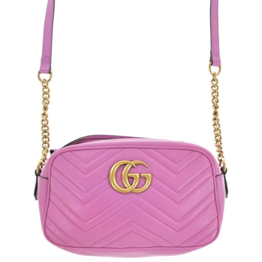 Gucci(グッチ)のGUCCI グッチ ショルダーバッグ - ピンク 【古着】【中古】 レディースのバッグ(ショルダーバッグ)の商品写真